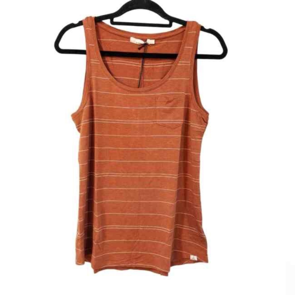 Prana Orange Relaxed Fitted Tank Top